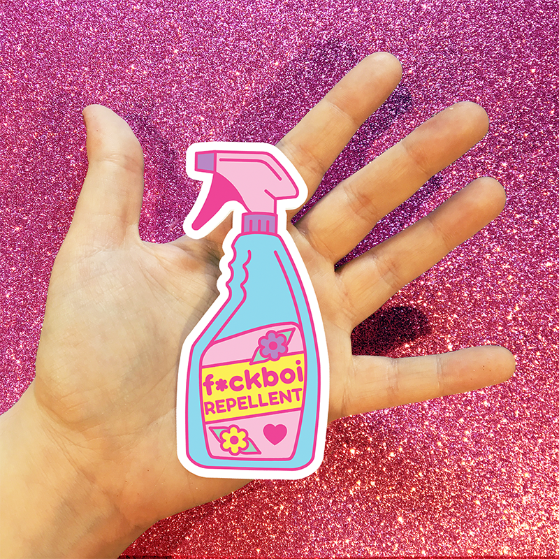 BIG F*ckboi Repellent Vinyl Sticker – Candy Doll Club