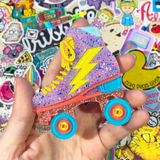 Rollerskate Brooch